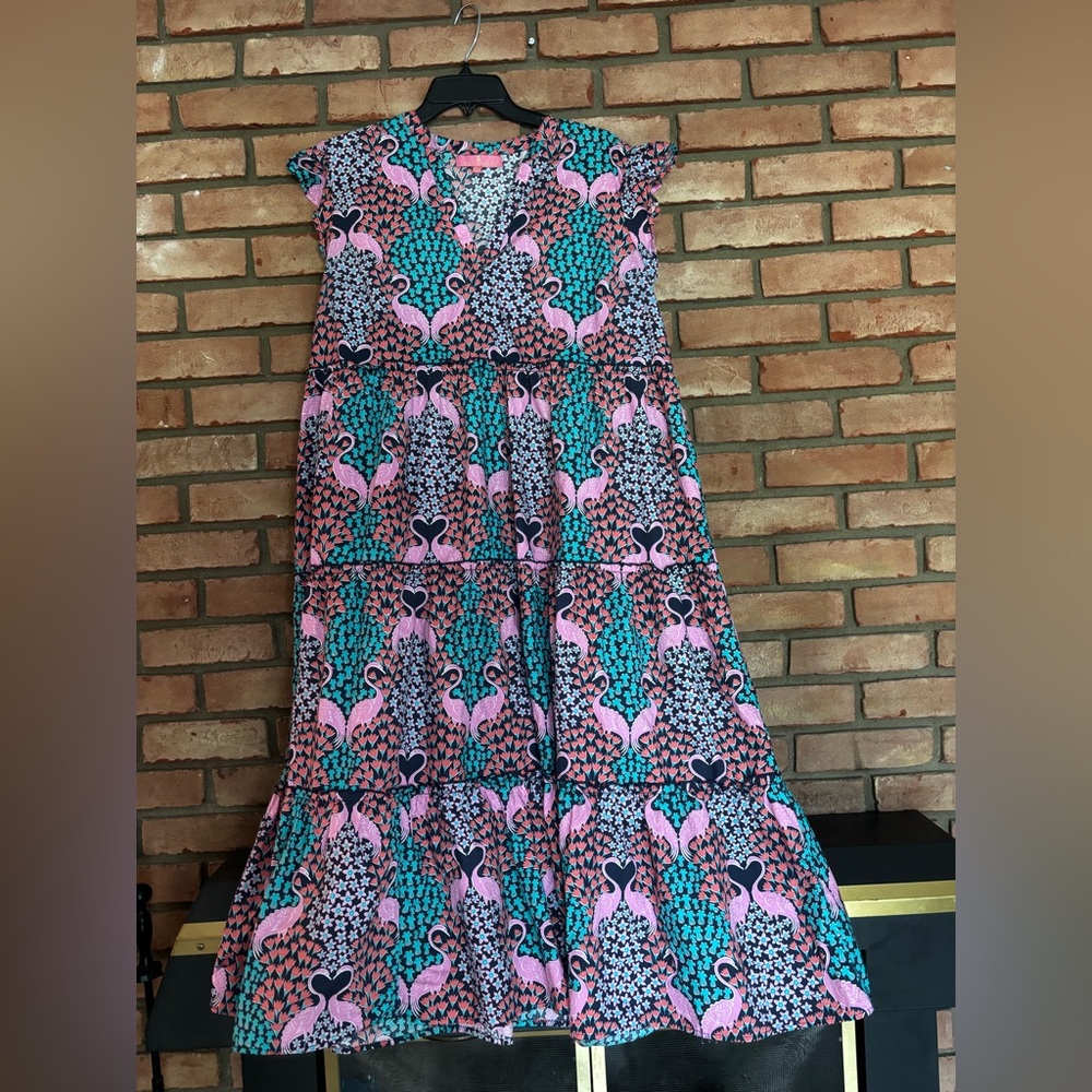 Simply Southern Floral and Bird Print Dress